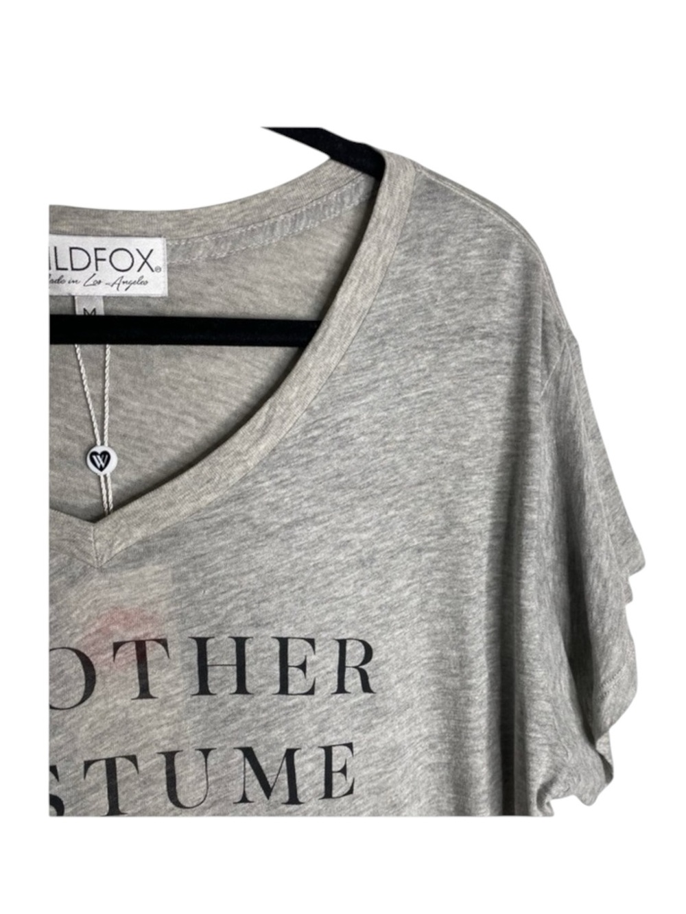 new Wildfox ☻ My Other Costume Halloween Graphic Tee ☻ Heather Grey ☻ Medium ☻ - Picture 11 of 16